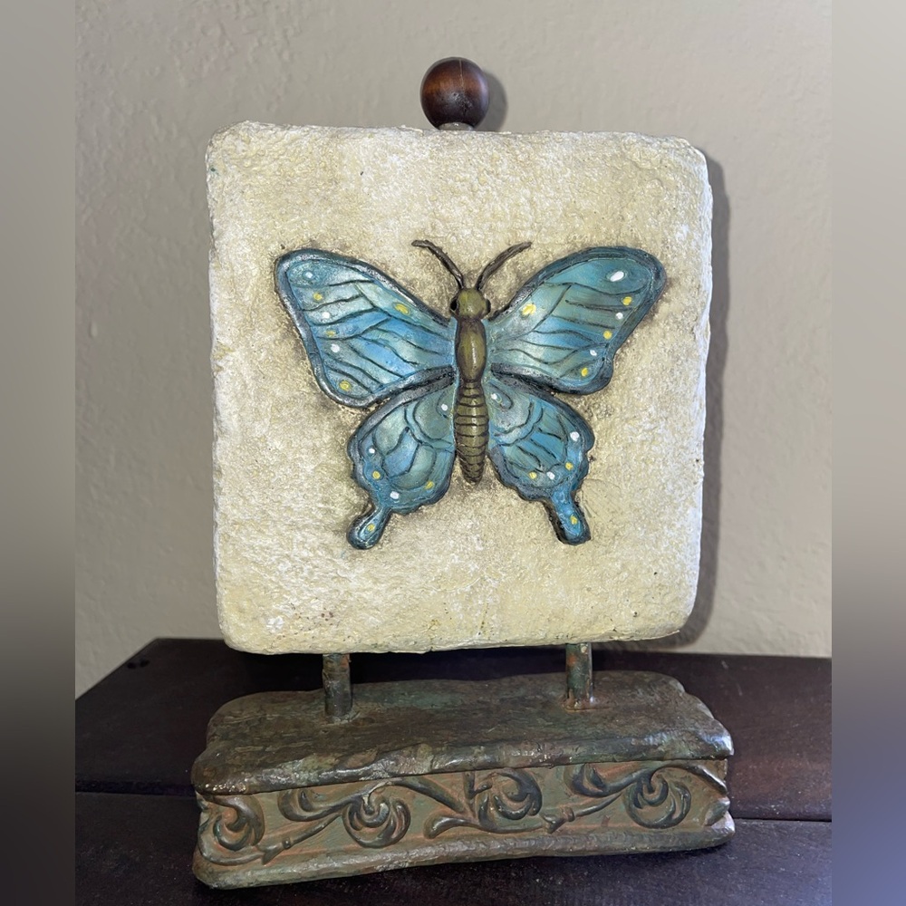 Metal Boho Rustic Butterfly Stands 9” tall